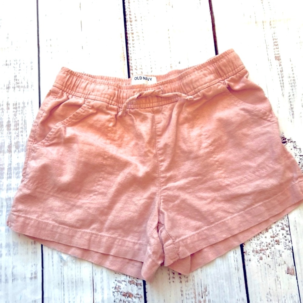Girl’s Pink Cotton Shorts